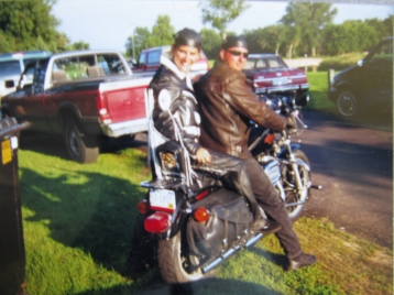 Sturgis, here I come. The leather chaps were a birthday gift...awww